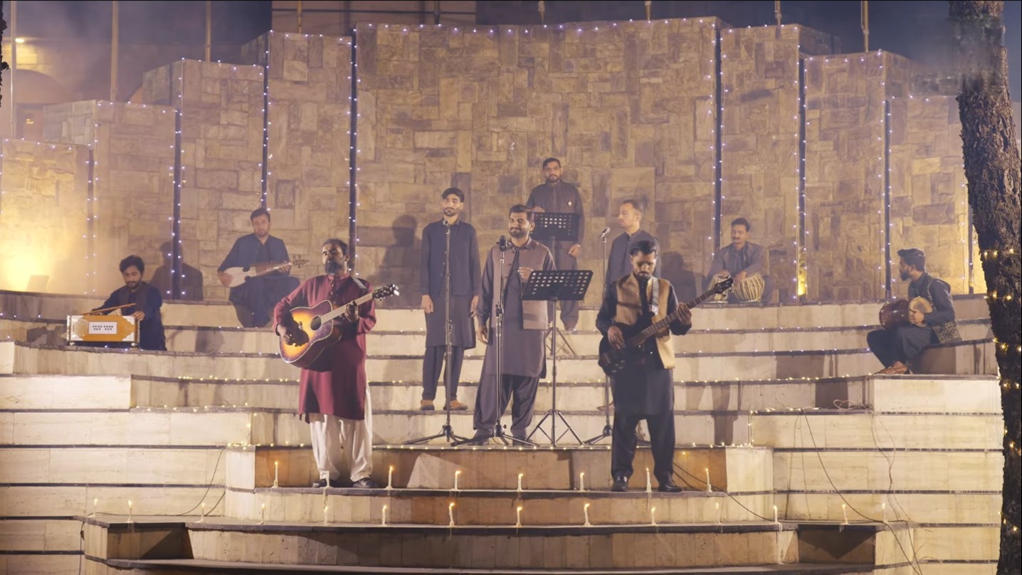 A melody Band performing